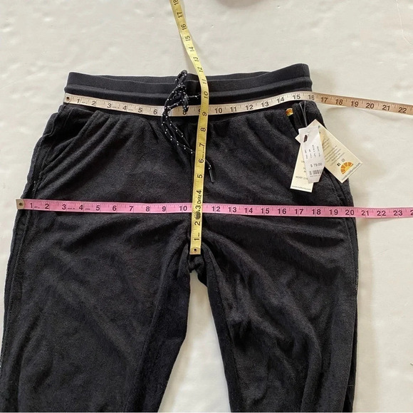 C&C California Terry Velour Joggers Sweatpants Womens Size Medium Black Mesh NEW - Picture 13 of 14
